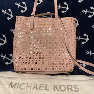 Pink Michael Kors large cross body